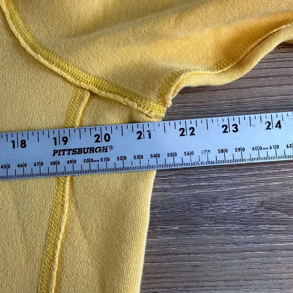 Vintage Abercrombie & Fitch Hoodie Sweatshirt Mens Small‎ Yellow Y2K Pullover